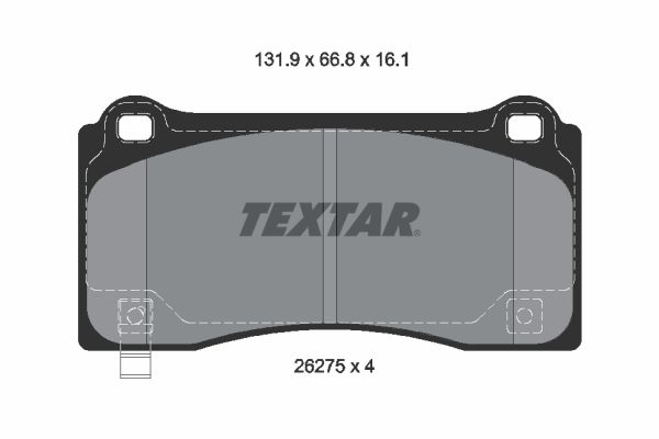 Гальмівні колодки дискові TEXTAR 2627501 - zapix