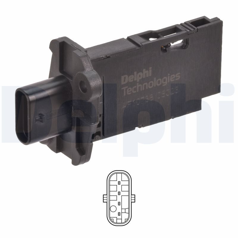 Витратомір повітря DELPHI AF1073812B1 - zapix
