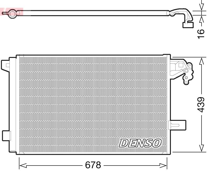 Радіатор кондиціонера DENSO DCN32063 - zapix