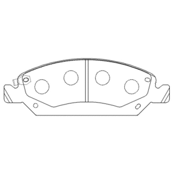 Гальмівні колодки дискові CTR GK1526 - zapix
