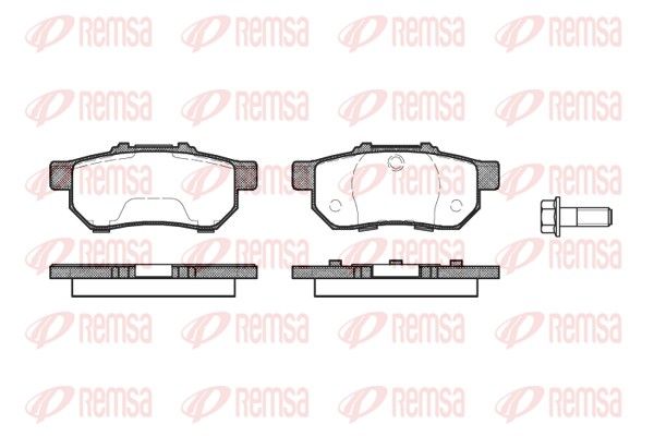 Гальмівні колодки дискові REMSA 023320 - zapix