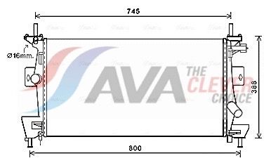 Радіатор охолодження двигуна AVA QUALITY COOLING FD2475 - zapix