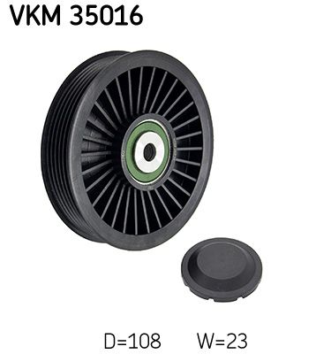 Обвідний ролик ременя приводного SKF VKM35016 - zapix