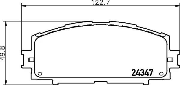 Гальмівні колодки дискові NISSHINBO NP1053 - zapix