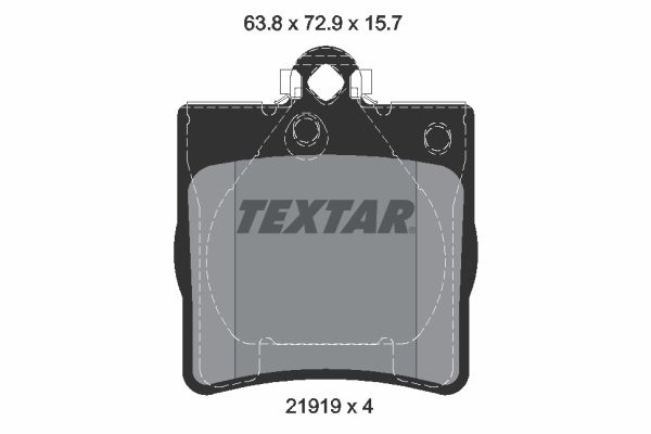Гальмівні колодки дискові TEXTAR 2191903 - zapix