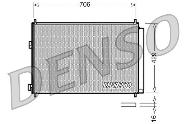 Радіатор кондиціонера DENSO DCN50030 - zapix
