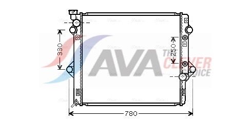 Радіатор охолодження двигуна AVA QUALITY COOLING TOA2478 - zapix