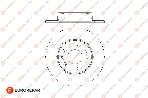 Гальмівний диск EUROREPAR 1676009480 - zapix