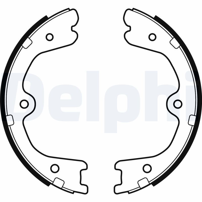 Тормозные колодки ручника (барабанные) DELPHI LS2037