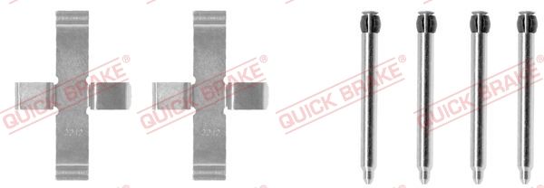 Приладдя / деталі гальмівних колодок QUICK BRAKE 1091076 - zapix