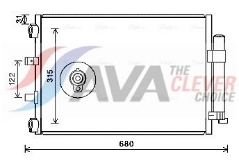 Радіатор кондиціонера AVA QUALITY COOLING FD5487D - zapix