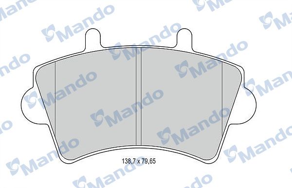 Гальмівні колодки дискові MANDO MBF015025