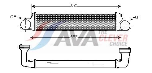 Інтеркулер AVA QUALITY COOLING BW4280 - zapix
