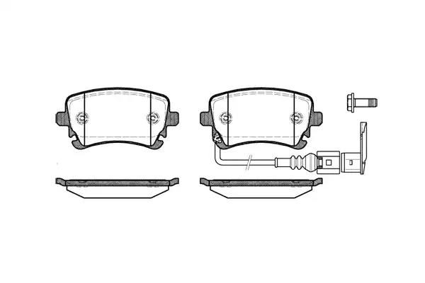 Гальмівні колодки дискові WOKING P997311 - zapix