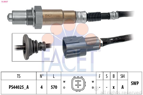 Кисневий датчик FACET 108607 - zapix