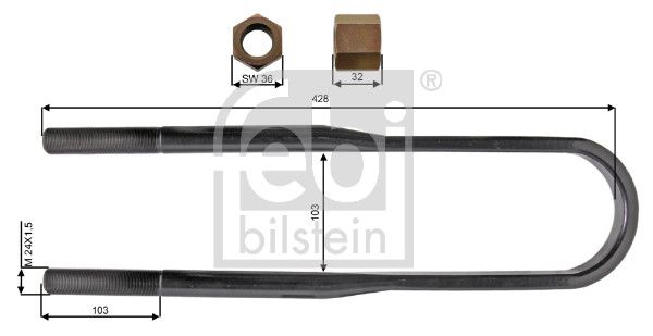 Кріплення ресори FEBI BILSTEIN 39178 - zapix