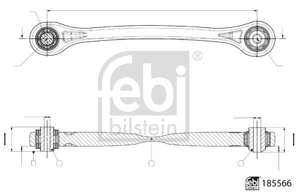 Важіль підвіски FEBI BILSTEIN 185566 - zapix