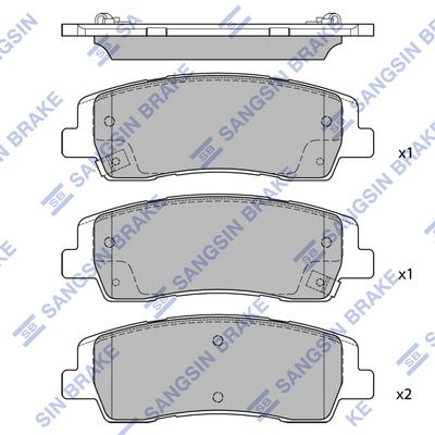 Гальмівні колодки дискові HI-Q SP4510 - zapix