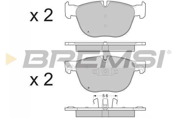 Гальмівні колодки дискові BREMSI BP3371