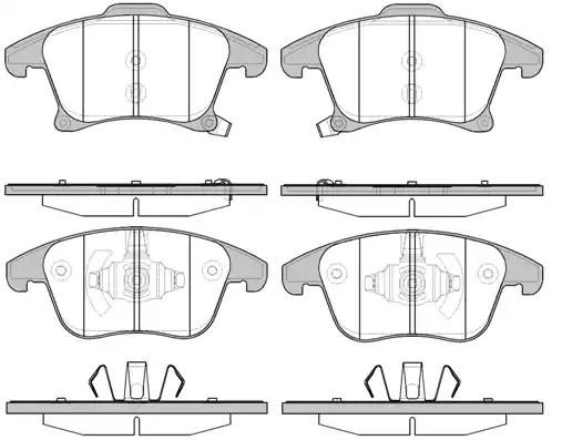 Гальмівні колодки дискові WOKING P1349322 - zapix