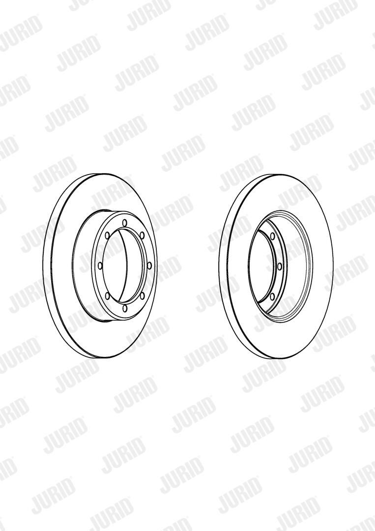 Гальмівний диск JURID 562941JC - zapix