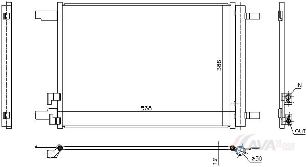 Радіатор кондиціонера AVA QUALITY COOLING VN5449D - zapix
