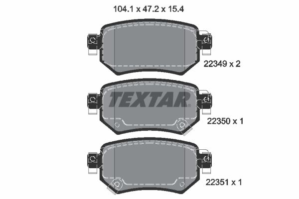 Гальмівні колодки дискові TEXTAR 2234901 - zapix