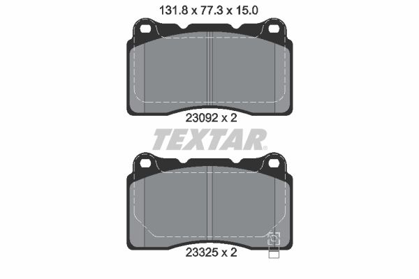 Гальмівні колодки дискові TEXTAR 2309204