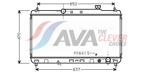 Радіатор охолодження двигуна AVA QUALITY COOLING TO2235 - zapix