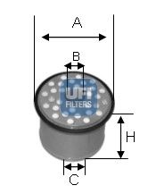 Паливний фільтр UFI 2439000 - zapix