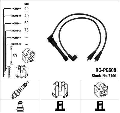 Кабелі запалювання NGK 7109 - zapix