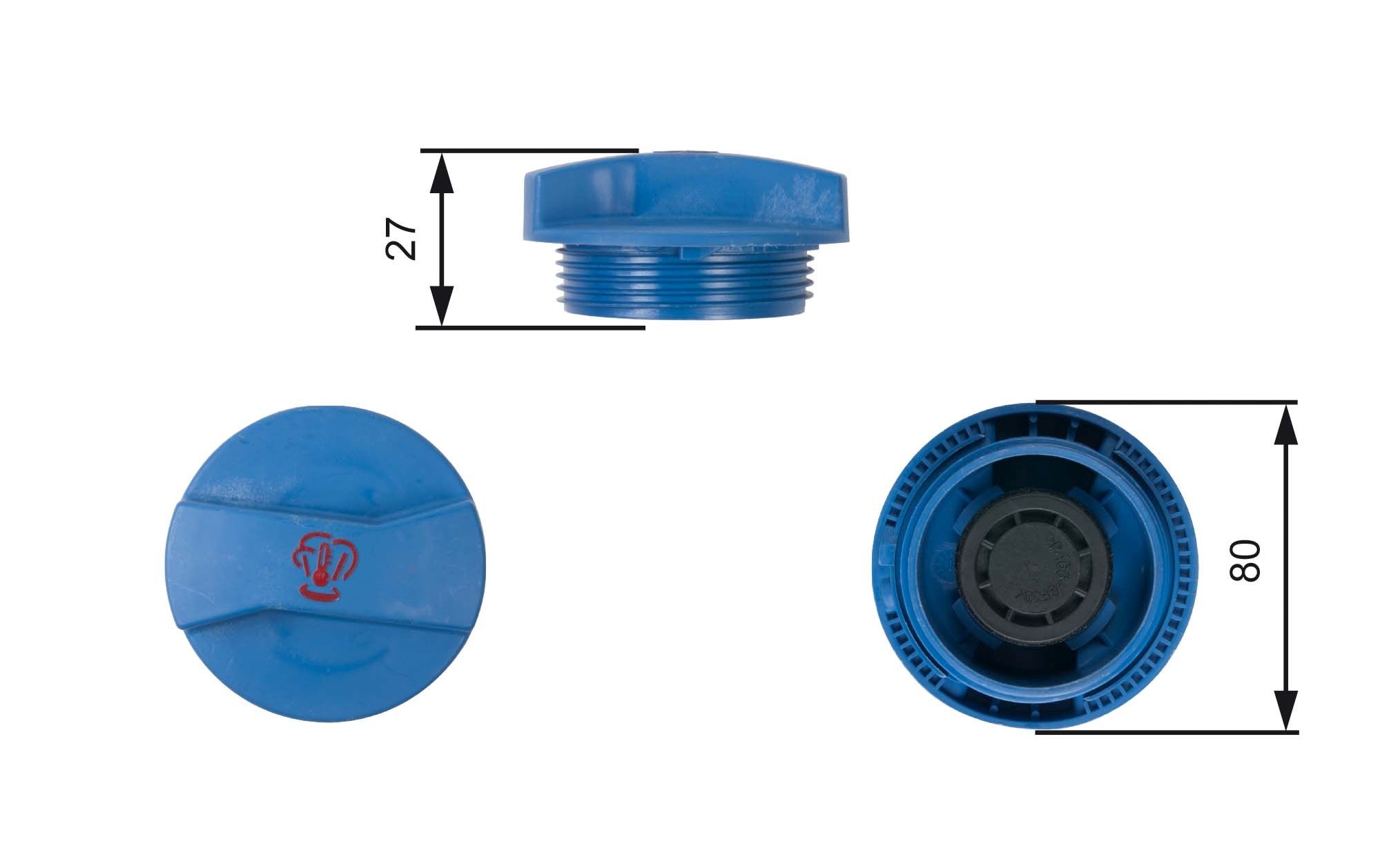 Кришка розширювального бачка GATES RC211 - zapix