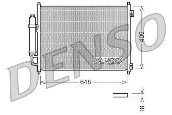 Радіатор кондиціонера DENSO DCN46001 - zapix