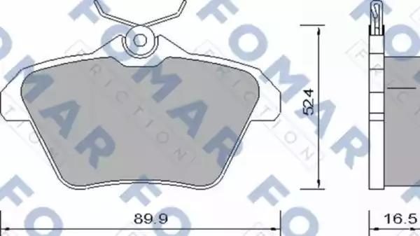 Гальмівні колодки дискові FOMAR FRICTION FO650081 - zapix