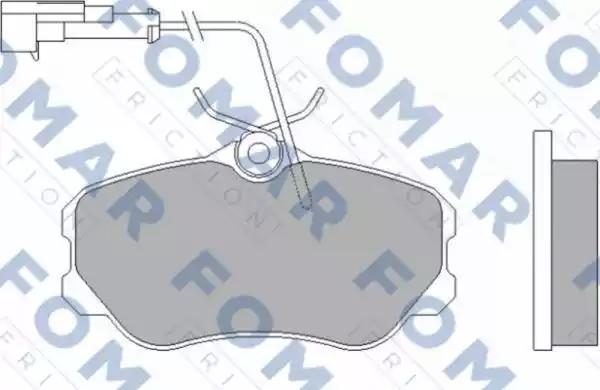 Гальмівні колодки дискові FOMAR FRICTION FO455881 - zapix
