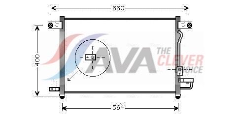 Радіатор кондиціонера AVA QUALITY COOLING DW5061D - zapix