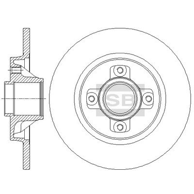 Гальмівний диск HI-Q SD6001 - zapix