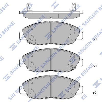 Гальмівні колодки дискові HI-Q SP4478 - zapix