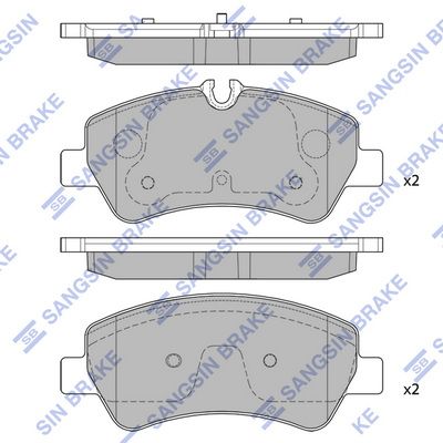 Гальмівні колодки дискові HI-Q SP1884 - zapix