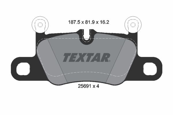 Гальмівні колодки дискові TEXTAR 2569101 - zapix