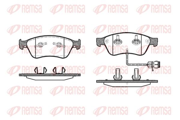 Гальмівні колодки дискові REMSA 105612 - zapix