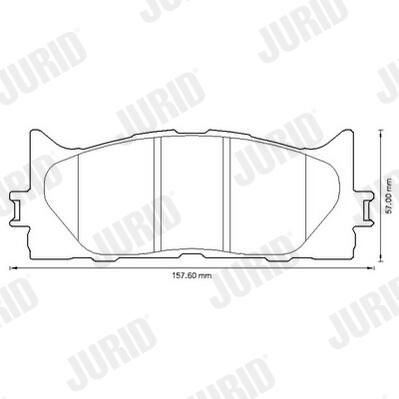 Гальмівні колодки дискові JURID 572651J - zapix