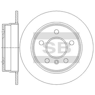 Гальмівний диск HI-Q SD5425 - zapix