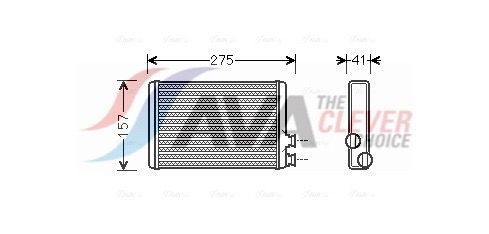 Радіатор пічки AVA QUALITY COOLING CNA6305 - zapix