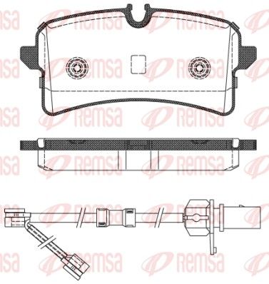 Гальмівні колодки дискові REMSA 150502 - zapix