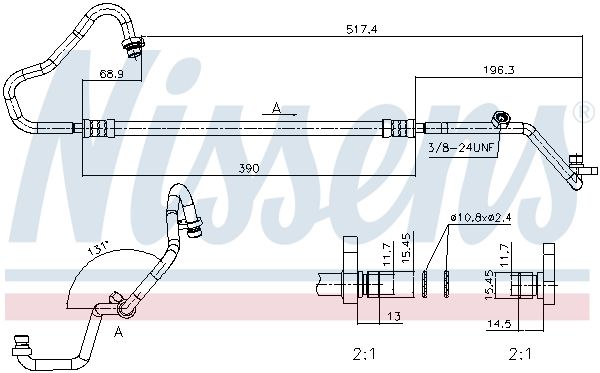 Трубка та шланг кондиціонера NISSENS 844072 - zapix