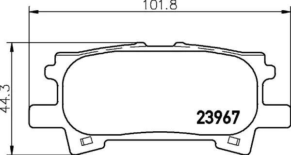 Гальмівні колодки дискові NISSHINBO NP1028 - zapix