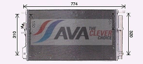 Радіатор кондиціонера AVA QUALITY COOLING KA5301D - zapix