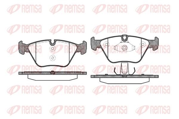 Гальмівні колодки дискові REMSA 096310 - zapix
