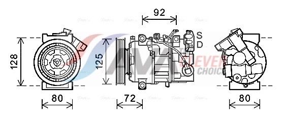 Компресор кондиціонера AVA QUALITY COOLING RTAK489 - zapix
